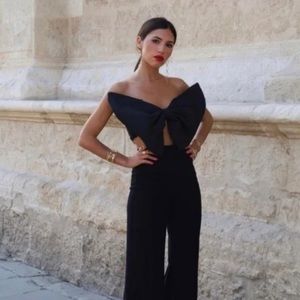 Zara black limited edition top- small